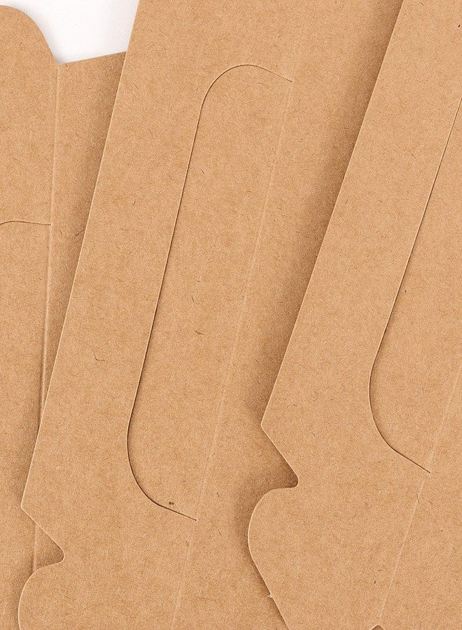 HAKZEON 120 PCS Brown Kraft Party Favor Treat Boxes, 6.4 x 3.5 x 3.2 Inch Gable Box, Goodie Gable Paper Gift Boxes with Handles for Wedding Birthday Party - Image 3